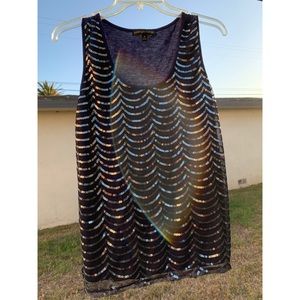 Always Indigo Sequin Top